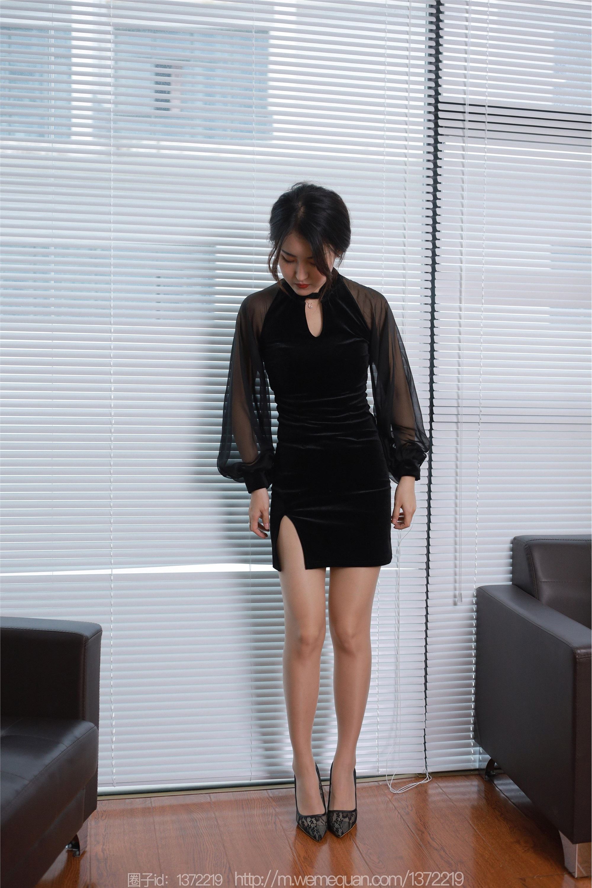 IESS异思趣向  2022.12.15 丝享家 1299 小宝《黑色旗袍白纸扇》